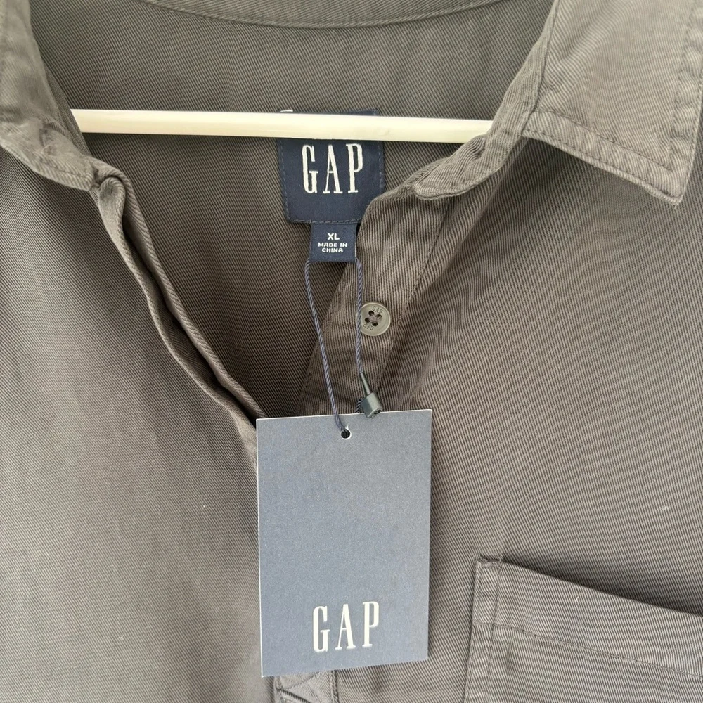 Gap Shadow Grey Short Sleeve T-shirt Mini Dress NWT